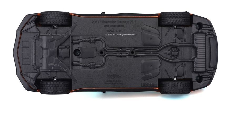 Машинка іграшкова Harley-Davidson Custom, масштаб 1:24 (2017 CHEVROLET CAMARO ZL1 - ORANGE/BLACK) 32160-32271 фото