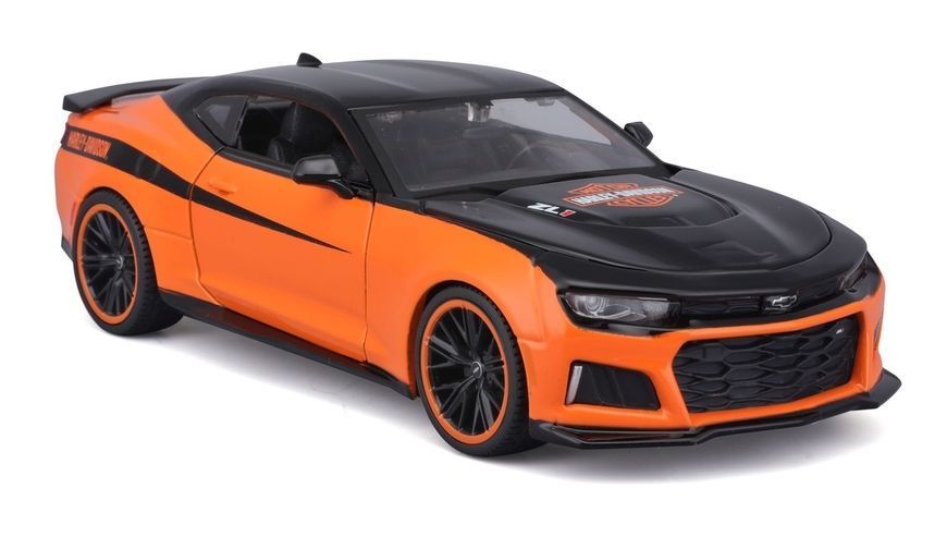 Машинка іграшкова Harley-Davidson Custom, масштаб 1:24 (2017 CHEVROLET CAMARO ZL1 - ORANGE/BLACK) 32160-32271 фото