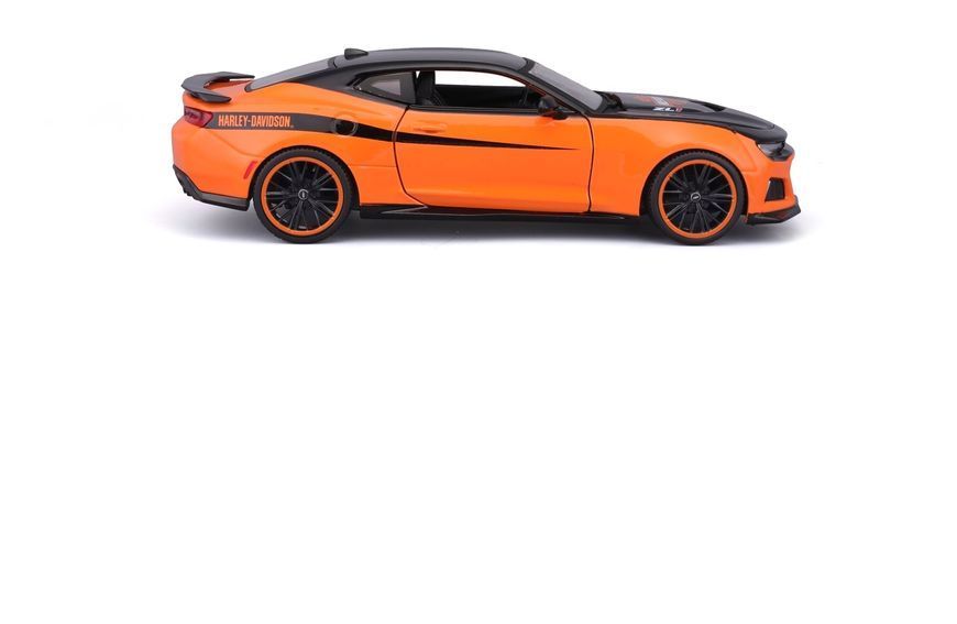 Машинка іграшкова Harley-Davidson Custom, масштаб 1:24 (2017 CHEVROLET CAMARO ZL1 - ORANGE/BLACK) 32160-32271 фото