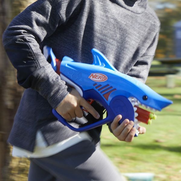 Бластер игрушечный Sharkfire из серии Nerf Wild F8645 фото