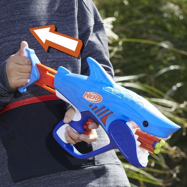 Бластер игрушечный Sharkfire из серии Nerf Wild F8645 фото