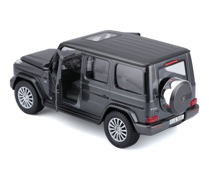 Модель автомобиля в масштабе 1:24 - внедорожник Mercedes Benz G-Class AMG 2019 серого цвета 31531 dark grey фото