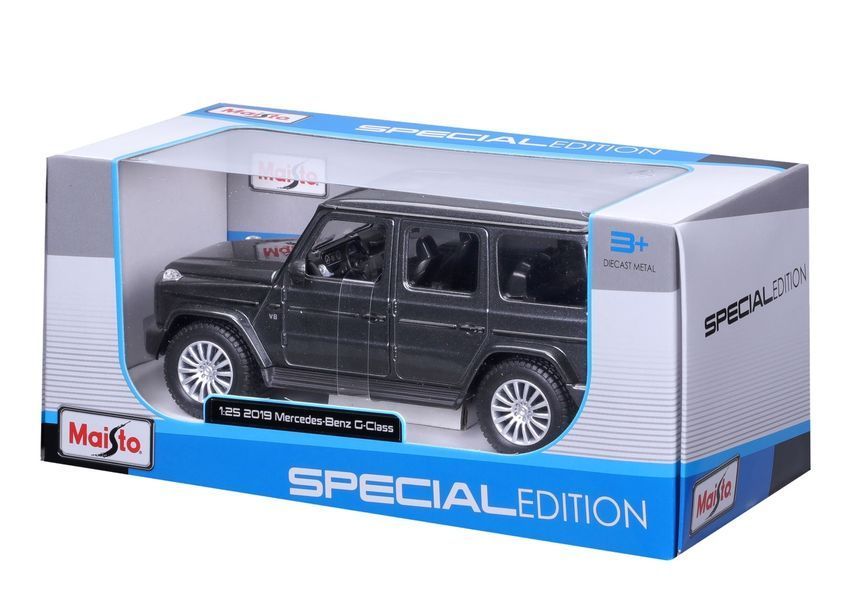 Модель автомобиля в масштабе 1:24 - внедорожник Mercedes Benz G-Class AMG 2019 серого цвета 31531 dark grey фото