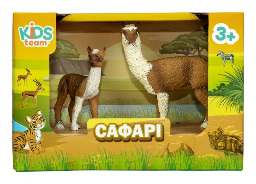 Набор игрушек-животных "Сафари" (Альпака и малыш альпака) Q9899-A34-1 фото