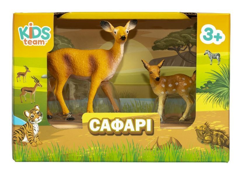 Набір іграшок тварини "Сафарі" (Оленіха з оленятком) Q9899-A38-2 фото