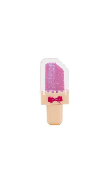 Сяючий блиск для губ Ice-cream, фуксія, зі смаком полуничного морозива T25395 фото