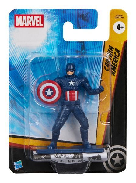 Іграшкова міні-фігурка Marvel Капітан Америка з обертовою талією 6,3 см G3657-G3663 фото