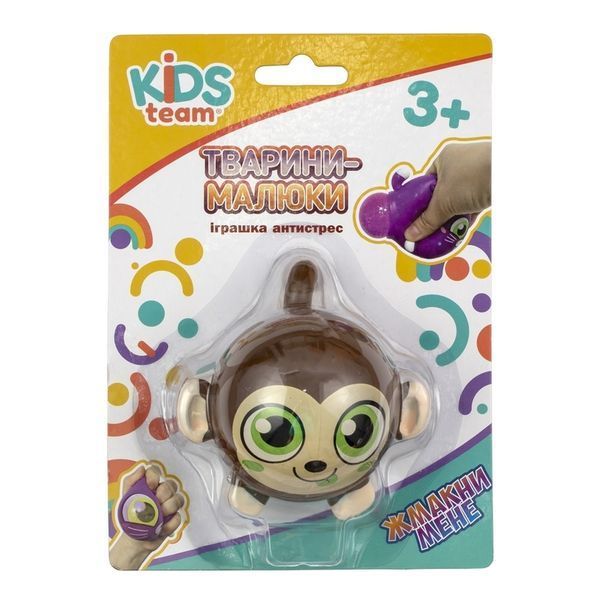 Игрушка-антистресс зверушка (фиолетовый котёнок) CKS-10500-2 фото