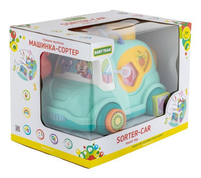 Музыкальная игрушка "Сортер-машина", арт. 8647 8647 фото