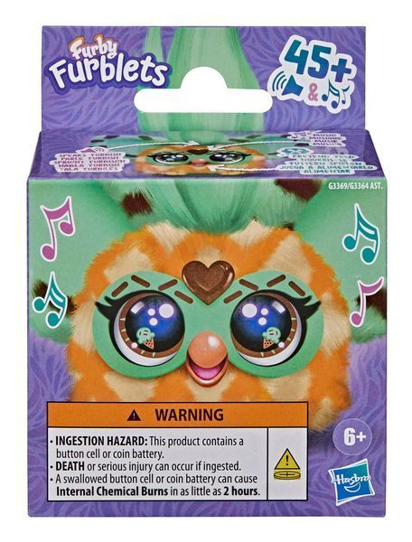 Іграшка інтерактивна "Furby Furblets Cay-Kee" в асортименті (G3369 FUR FURBLET MIN TEE) G3364-G3369 фото