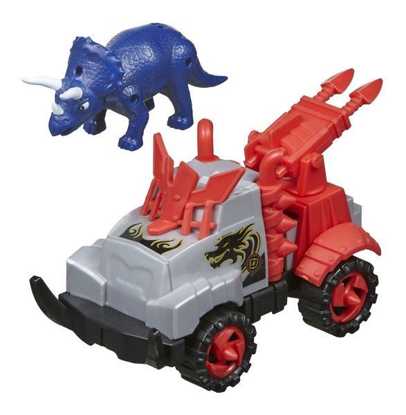 Ігровий набір &ndash; збірна машинка та динозавр Triceratops blue 20073 фото