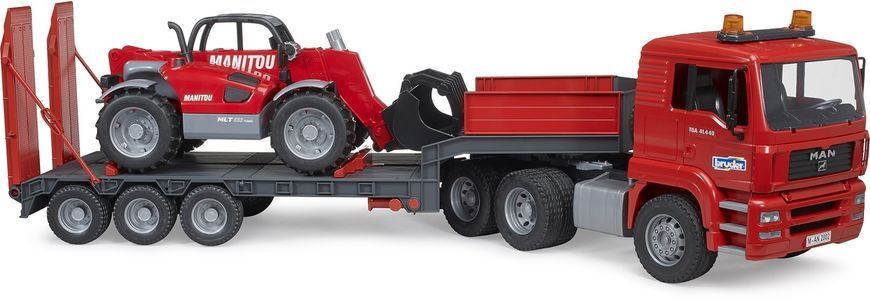 Игрушечный тягач &laquo;MAN TGA&raquo; с прицепом и телескопический погрузчик &laquo;Manitou MLT 633&raquo; 02774 фото