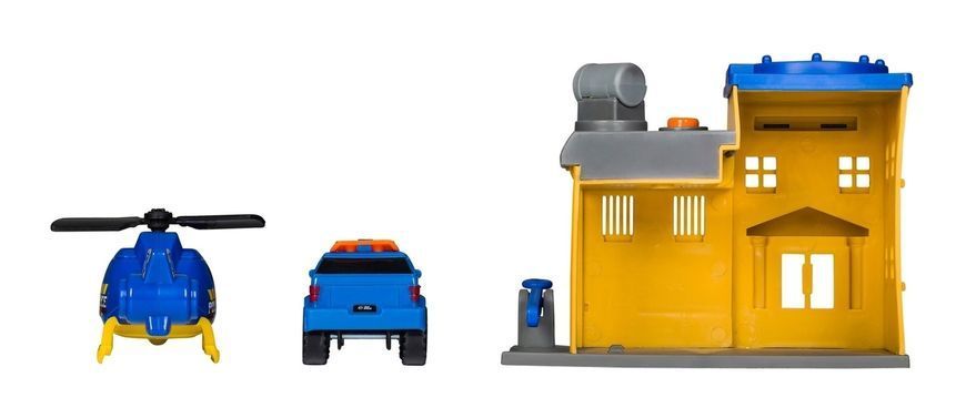 Ігровий набір Mini City Playsets - Поліцейське депо із двома машинками. Підсвічування, з батарейками 20551 фото