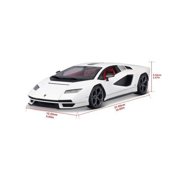 Автомодель в масштабі 1:18 - Lamborghini Countach LPI 800-4 біла 31459 white фото