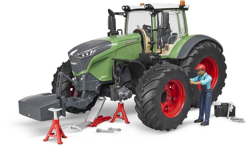 Іграшковий трактор "Fendt 1050 Vario" з фігуркою та аксесуарами для ремонту 04041 фото