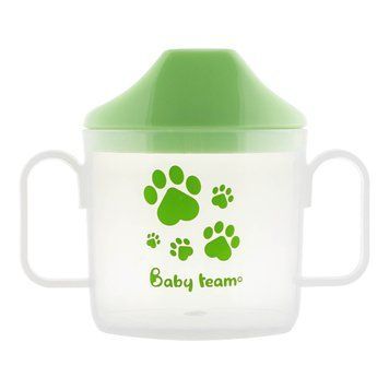 Поїльник зі спаутом Baby Team 6+ 180 мл, салатовий, арт. 5007 5007-3 фото