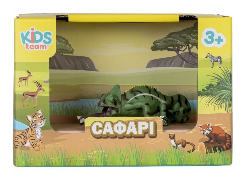 Игрушка-статуэтка животного "Сафари" (ящерица-хамелеон) Q9899-A51-3 фото