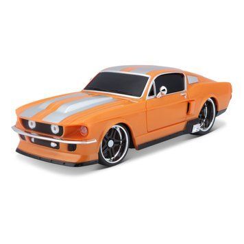 Машинка іграшкова на р/к 1967 Ford Mustang GT, масштаб 1:24 помаранчевий 81520 фото