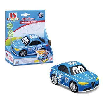 Машинка іграшкова Pullback Racer Alfa Romeo, блакитна 16-85141 фото