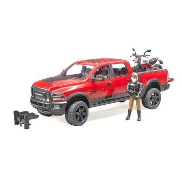 Іграшковий позашляховик "Dodge RAM 2500" з мотоциклістом 02502 фото