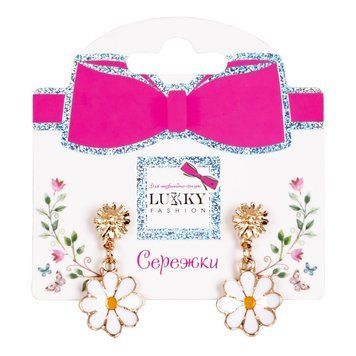 Сережки Lukky Fashion Ромашки T24626 фото