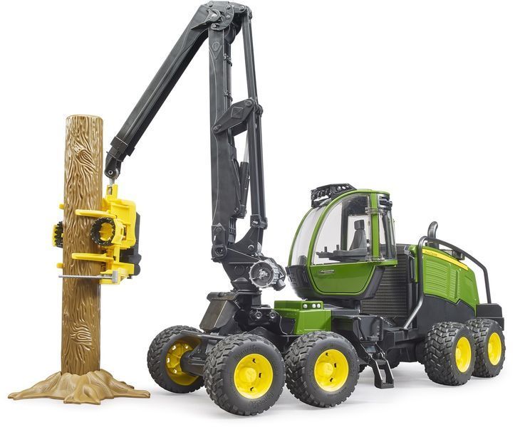 Игрушечный комбайн "John Deere 1270G" с 1 бревном 02135 фото