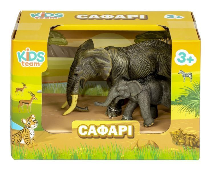 Набір іграшок тварини "Сафарі" (Слон та слоненя) Q9899-A24-1 фото