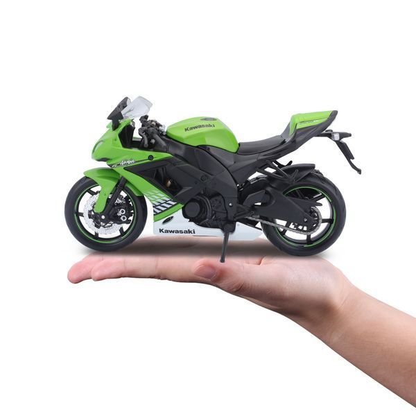 31101-10011 Игрушечный мотоцикл Kawasaki Ninja ZX-10R в масштабе 1:12 31101-10011 фото