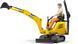 Іграшковий мікро-екскаватор "JCB 8010 CTS" та фігурка 62002 фото 2