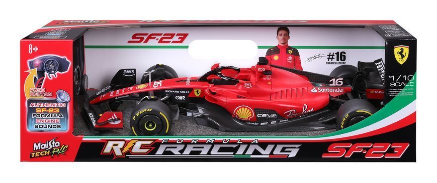 Машинка іграшкова на р/к Formula RC SF-23, масштаб 1:10, #16 Charles Leclerc 82771 red фото