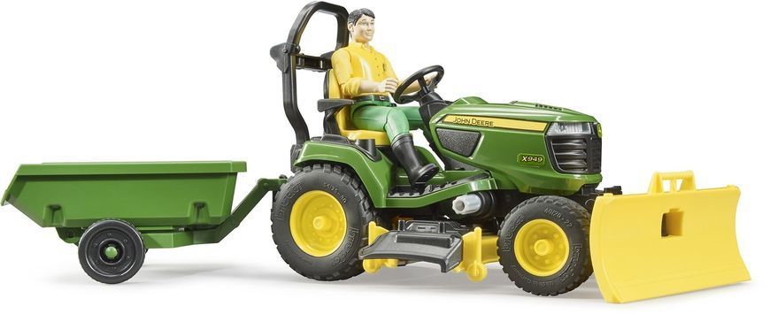 Игрушечный садовый трактор &laquo;John Deere&raquo; с прицепом и фигуркой садовника 62104 фото