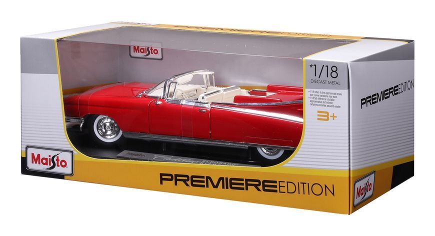 Машинка іграшкова 1959 Cadillac Eldorado Biarritz, масштаб 1:18 червоний 36813 red фото