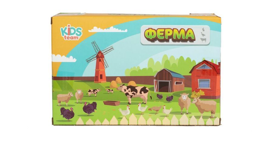 Набір іграшок тварини "Ферма"(фермер, собака, кіт та кролики) Q9899-X13-3 фото