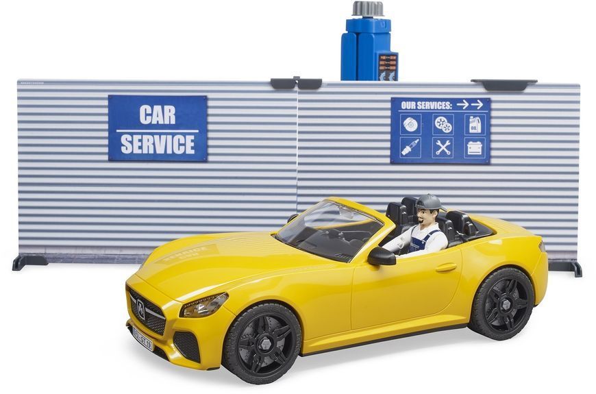 Игрушечный набор, автомастерская &laquo;Roadster Bruder&raquo;, фигуркой и аксессуарами 62110 фото