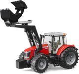 Іграшковий трактор "Massey Ferguson 7624" з переднім наватажувачем 03047 фото