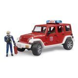 Іграшковий пожежний автомобіль "JEEP Wrangler Unlimited Rubicon" та фігурка пожежного 02528 фото