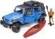 Іграшковий автомобіль "Jeep Wrangler Rubicon Unlimited" з каяком та фігуркою 02529 фото 6