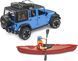 Іграшковий автомобіль "Jeep Wrangler Rubicon Unlimited" з каяком та фігуркою 02529 фото 8