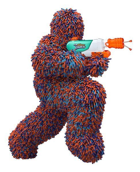 Бластер игрушечный водный "Hydro Fringe", серия "Nerf Super Soccer" F3891 фото