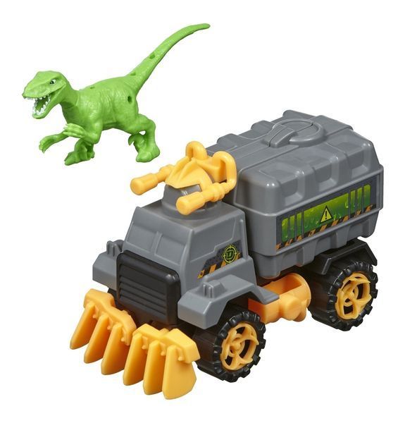 Ігровий набір &ndash; збірна машинка та динозавр Raptor green 20075 фото