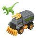 Ігровий набір &ndash; збірна машинка та динозавр Raptor green 20075 фото 3