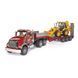 Іграшковий автомобіль MACK Granite та екскаватор JCB 4CX 02813 фото 1