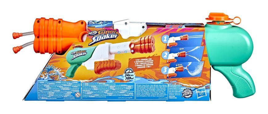 Бластер игрушечный водный "Hydro Fringe", серия "Nerf Super Soccer" F3891 фото