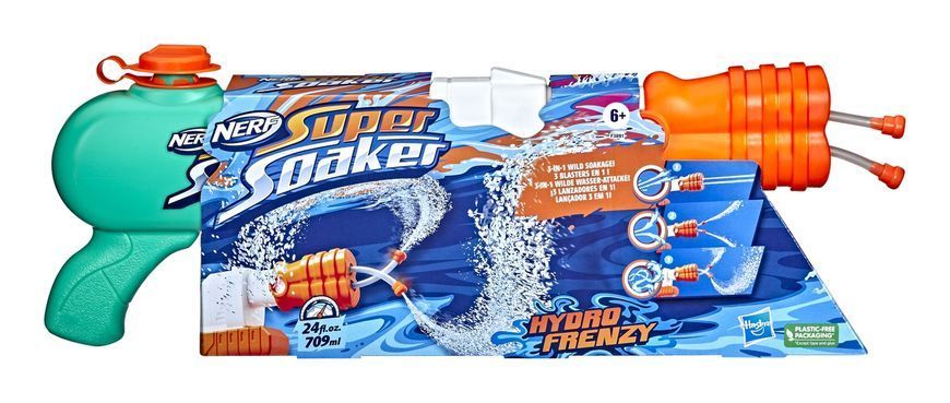 Бластер игрушечный водный "Hydro Fringe", серия "Nerf Super Soccer" F3891 фото
