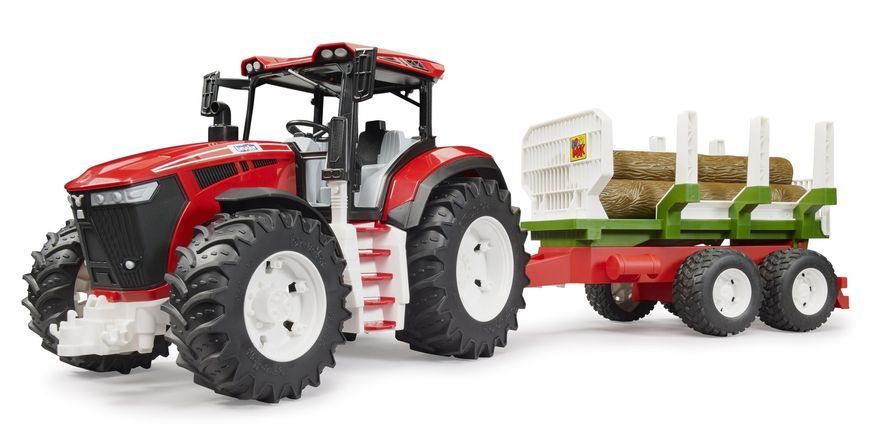 Игрушечный трактор &laquo;Roadmax&raquo; с прицепом и бревнами 03453 фото