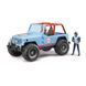 Іграшкове гоночне авто "Jeep Cross country" з фігуркою 02541 фото 1