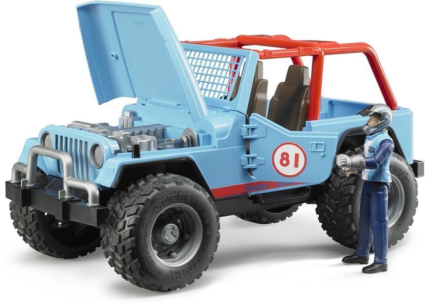 Іграшкове гоночне авто "Jeep Cross country" з фігуркою 02541 фото