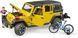 Игрушечная машина "Jeep Wrangler Rubicon" с фигуркой велосипедиста на горном велосипеде. 02543 фото 4