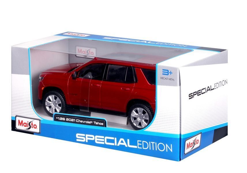 Автомодель в масштабі 1:24 - 2021 Chevy Tahoe червоний 31533 red фото