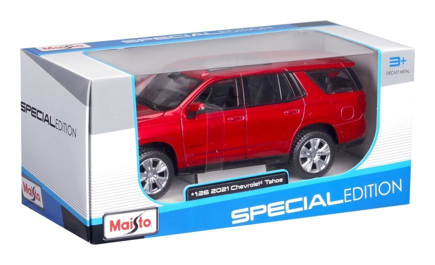 Автомодель в масштабі 1:24 - 2021 Chevy Tahoe червоний 31533 red фото
